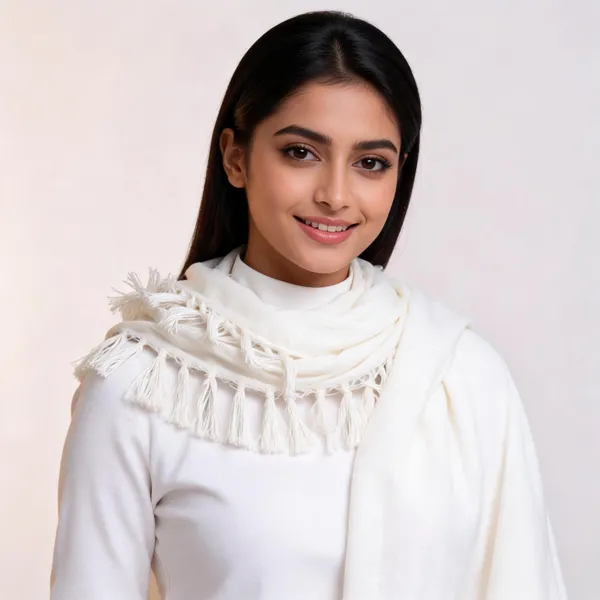 White_Cotton_Plain_Fringed_Shawl_For_Women