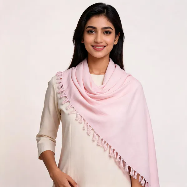 White_Cotton_Solid_Fringed_Shawl_For_Women