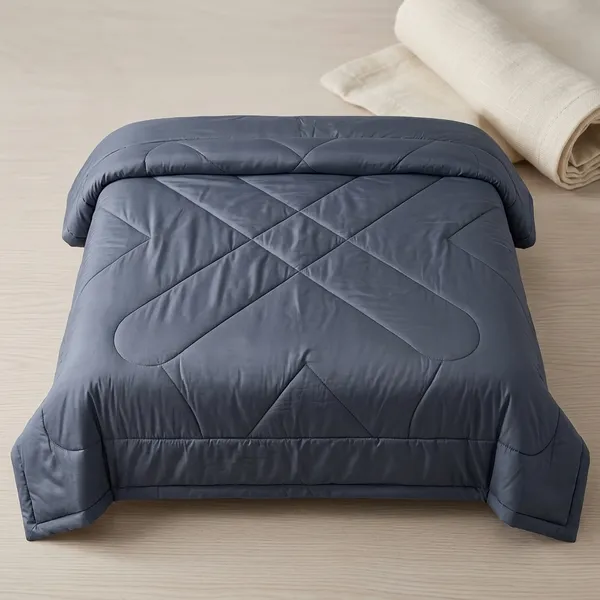 Woolen_Plain_Solid_Dark_Blue_Double_Bed_Comforter