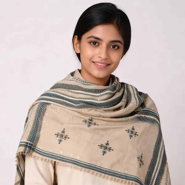 Beige_Woolen_Geometric_Embroidered_Shawl_For_Women