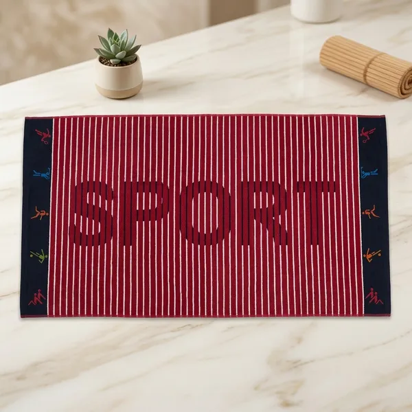 Red_Striped_Cotton_Sport_Towel