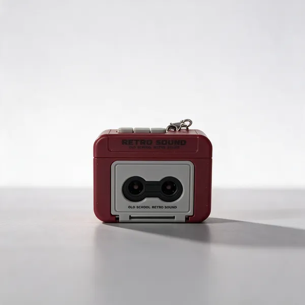 Red_Retro_Cassette_Tape_Keychain_For_Girls__-_Pack_Of_2