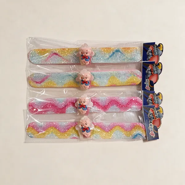 Multicolour_Plastic_Glitter_Hair_Bands_For_Girls___-_Pack_Of_8