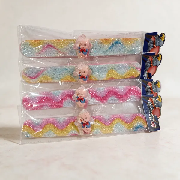 Multicolour_Plastic_Glitter_Hair_Bands_For_Girls___-_Pack_Of_8
