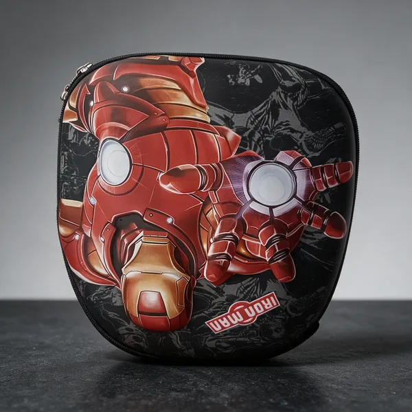 Red_Polyester_Iron_Man_Print_Zippered_Storage_Pouch_For_Kids_-_Pack_Of_1