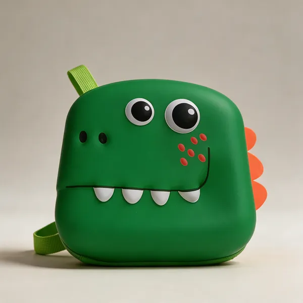 Green_Polyester_Monster_Character_Backpack_For_Kids_-_Pack_Of_1