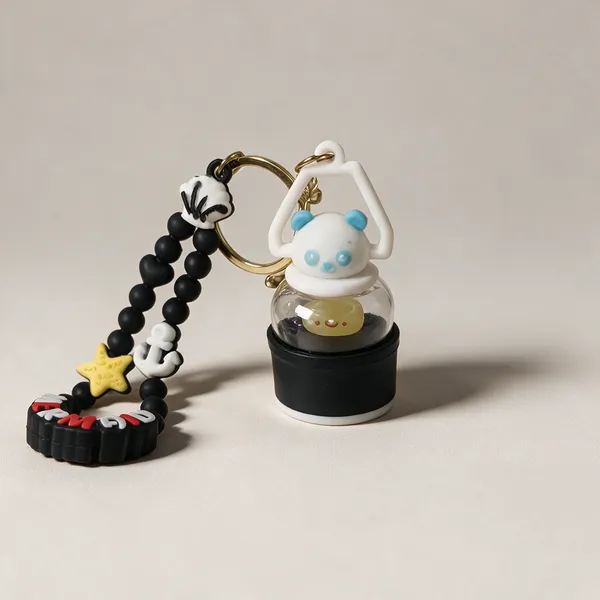 Black_Metal_Beaded_Character_Charm_Keychain_For_Girls__-_Pack_Of_2