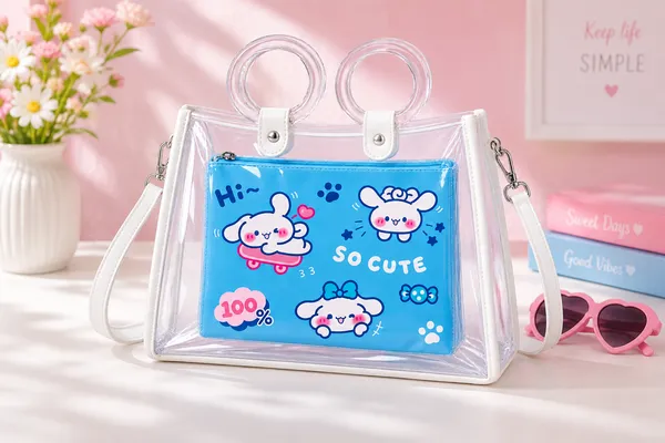 Blue_Plastic_Cartoon_Print_Transparent_Handbag_For_Women__-_Pack_Of_1