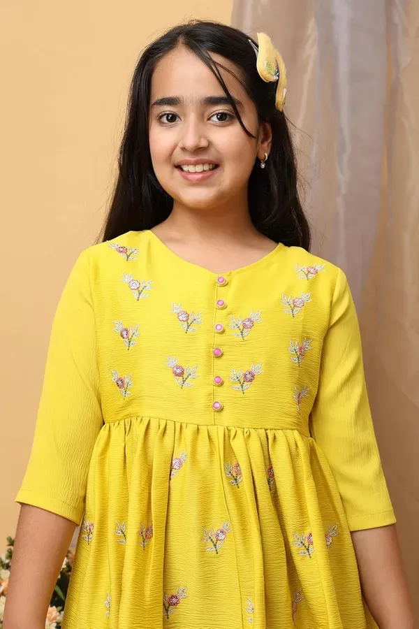 Yellow_Floral_Embroidered_Top_For_Girls