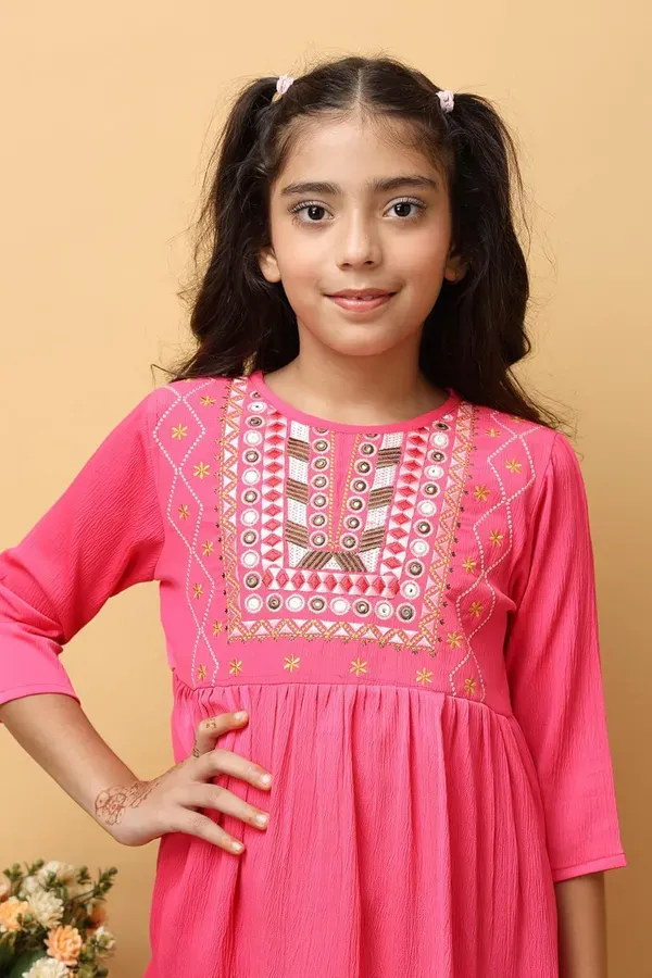 Pink_Floral_Embroidered_Top_For_Girls