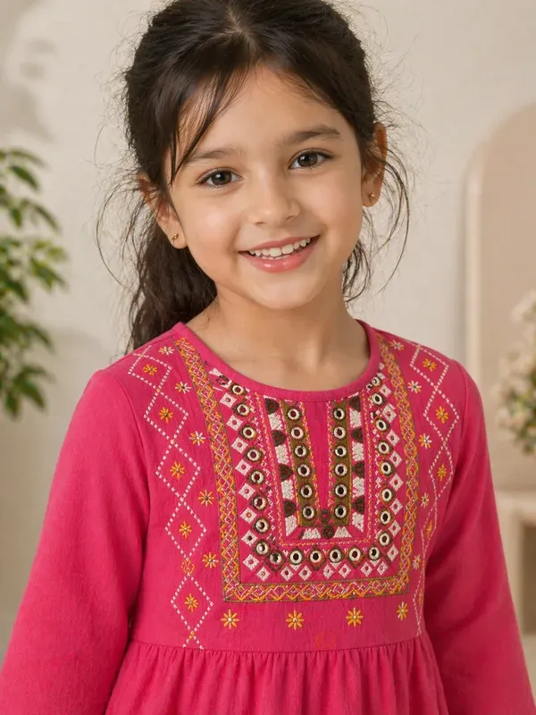 Blossom_Charm_Embroidered_Peach_Kurti_Top_For_Girls