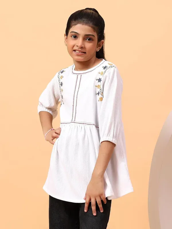 White_Floral_Embroidered_Top_For_Girls