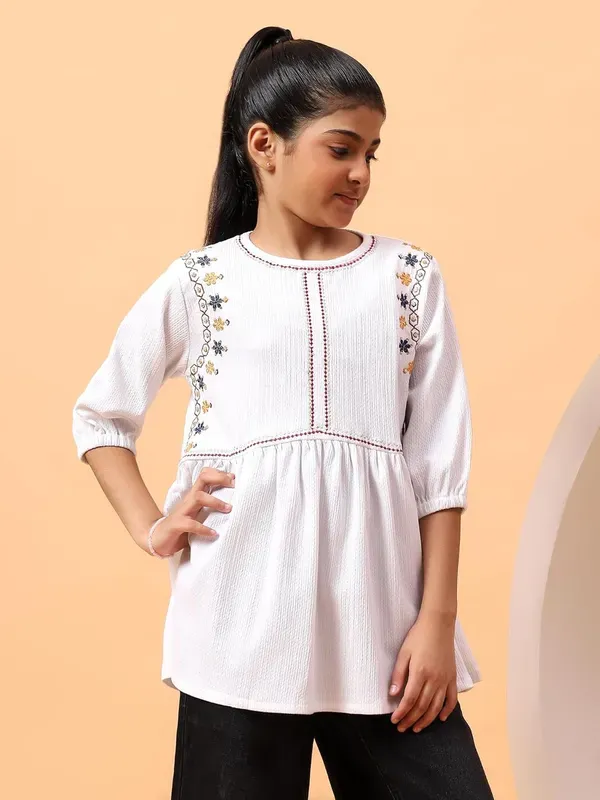 White_Floral_Embroidered_Top_For_Girls