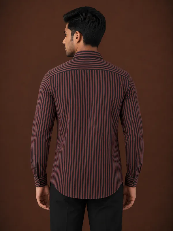 Brown_Striped_Full_Sleeve_Shirt_for_Men