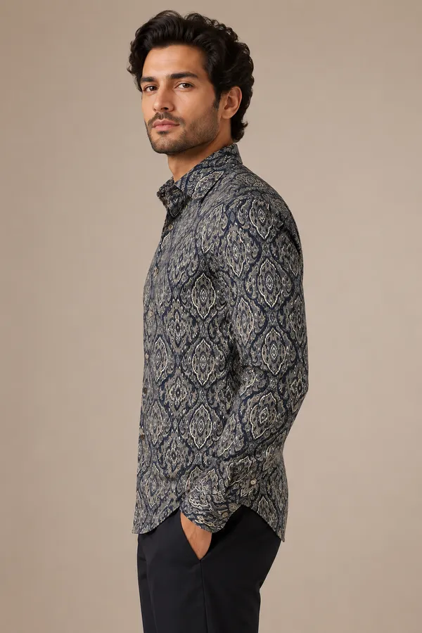 Grey_Patterned_Slim_Fit_Shirt_for_Men