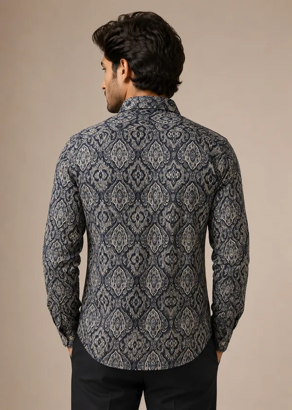 Grey_Patterned_Slim_Fit_Shirt_for_Men