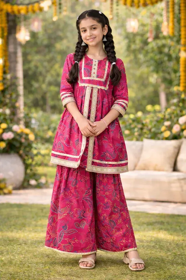 Girls_Pink_Printed_Kurta_Sharara_Set_Festive_Ethnic_Kids_Party_Wear_Outfit