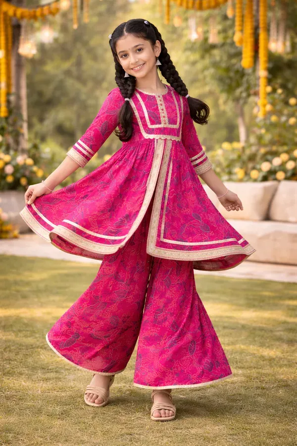 Girls_Pink_Printed_Kurta_Sharara_Set_Festive_Ethnic_Kids_Party_Wear_Outfit