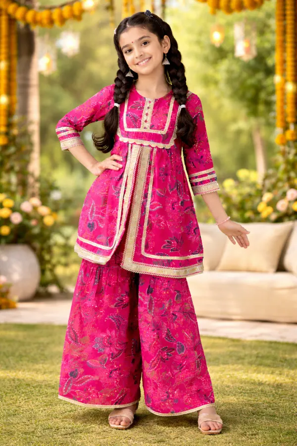 Girls_Pink_Printed_Kurta_Sharara_Set_Festive_Ethnic_Kids_Party_Wear_Outfit