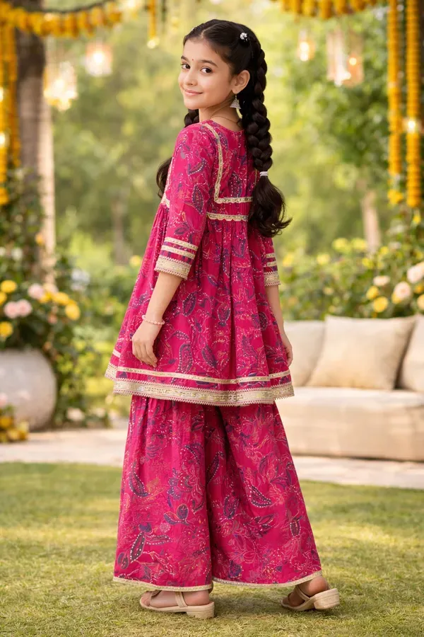 Girls_Pink_Printed_Kurta_Sharara_Set_Festive_Ethnic_Kids_Party_Wear_Outfit
