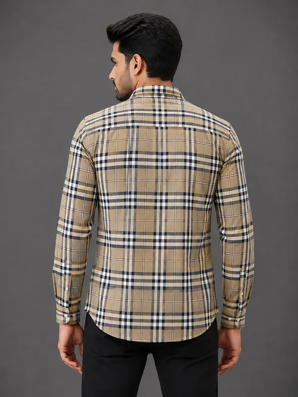 Beige_Plaid_Full_Sleeve_Shirt_for_Men