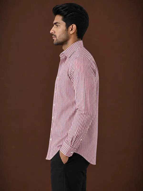 Maroon_Striped_Regular_Fit_Shirt_for_Men