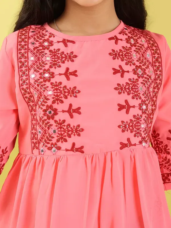 Pink_Georgette_Floral_Embroidered_Top_For_Girls