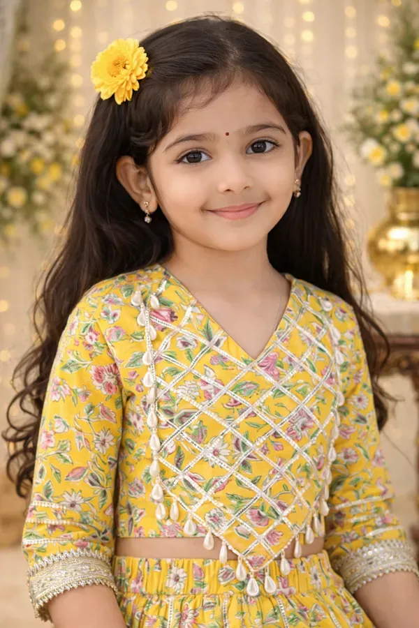Girls_Yellow_Floral_Lehenga_Choli_Set_Festive_Ethnic_Kids_Party_Wear_Outfit