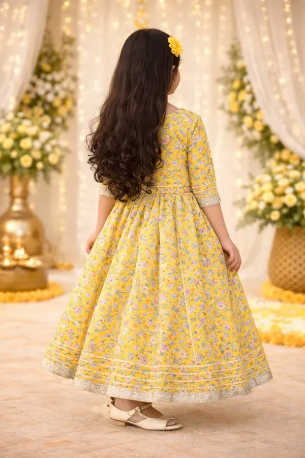Girls_Yellow_Floral_Lehenga_Choli_Set_Festive_Ethnic_Kids_Party_Wear_Outfit