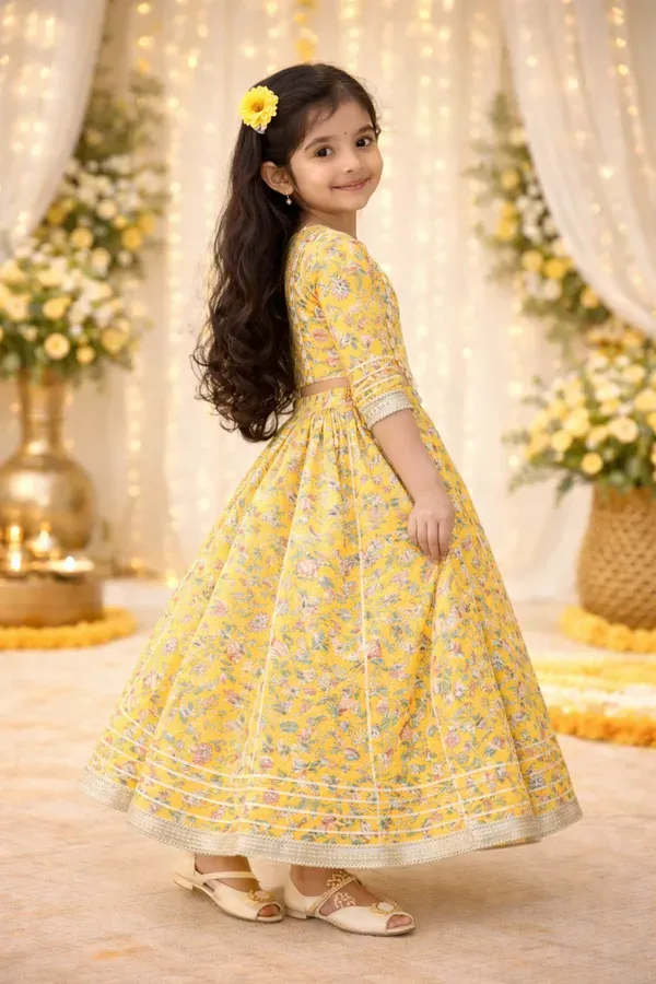 Girls_Yellow_Floral_Lehenga_Choli_Set_Festive_Ethnic_Kids_Party_Wear_Outfit