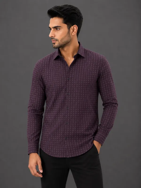 Maroon_Patterned_Full_Sleeve_Shirt_for_Men