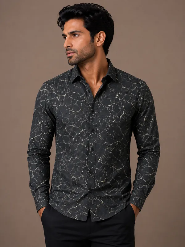 Black_Printed_Full_Sleeve_Shirt_for_Men
