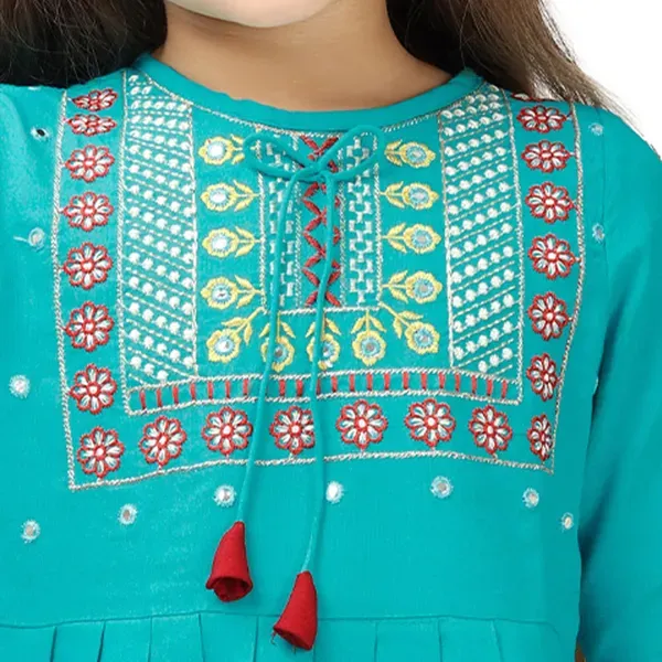 Rama_Embroidered_Regular_Fit_Round_Neck_Casual_Top_For_Girls