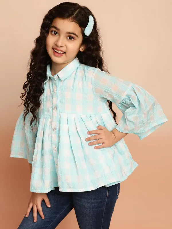 Sky_Blue_Party_Embellished_Casual_Party_Top_For_Girls