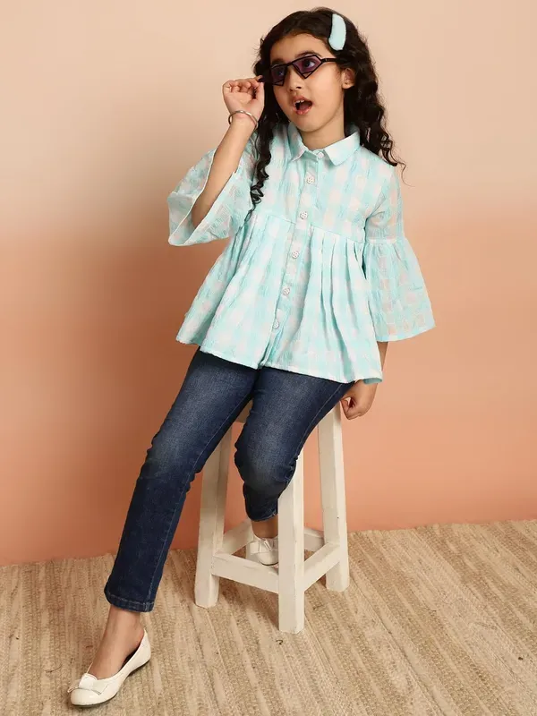 Sky_Blue_Party_Embellished_Casual_Party_Top_For_Girls