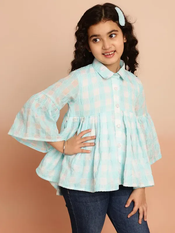 Sky_Blue_Party_Embellished_Casual_Party_Top_For_Girls
