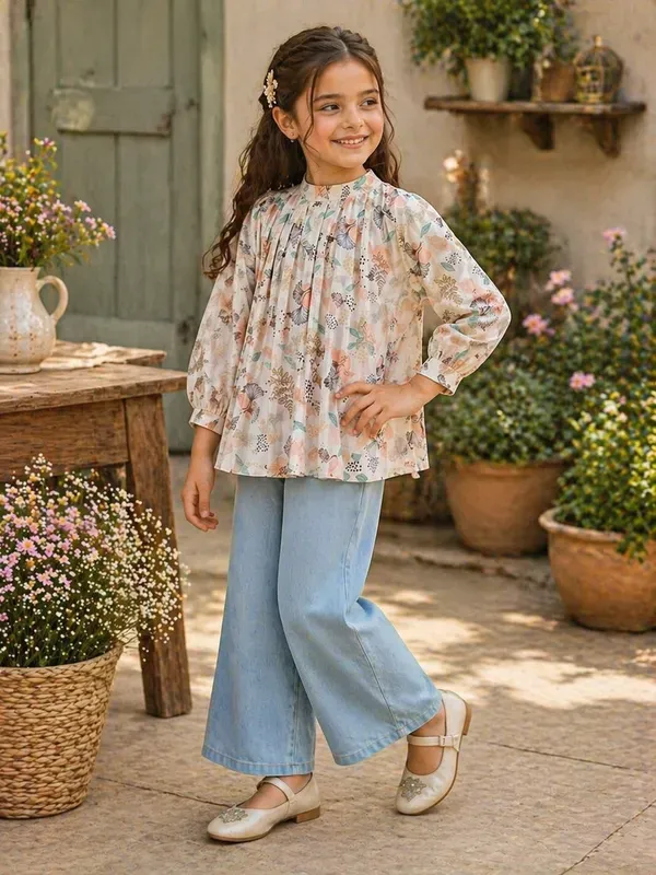 Whisper_Bloom_Printed_Girls_Top_Full_Sleeve_Floral_Casual_Wear_Top_For_Girls