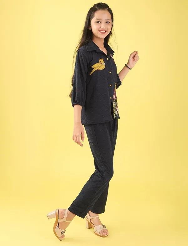 Black_Premium_Viscose_Modal_Pure_Cotton_Fabric_Co-Ord_Set_For_Girls