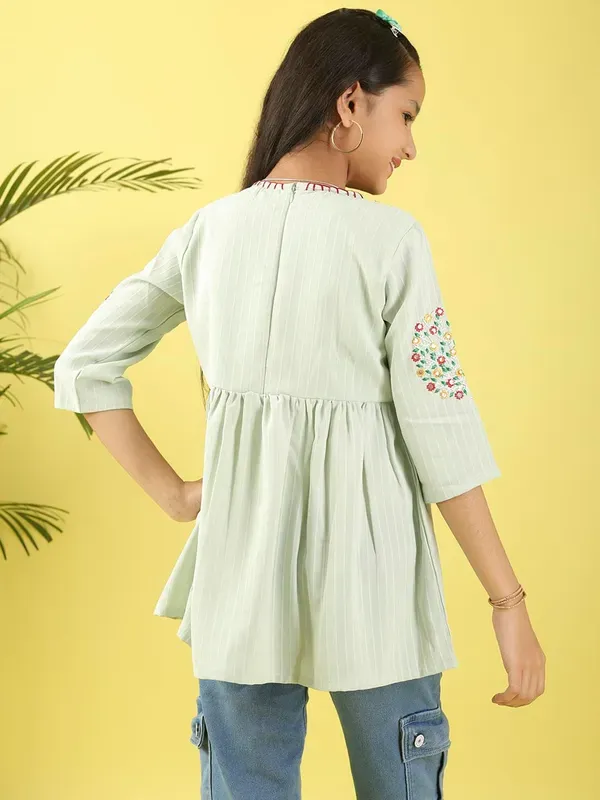 Pista_Floral_Embroidered_Polyester_Top_With_For_Girls
