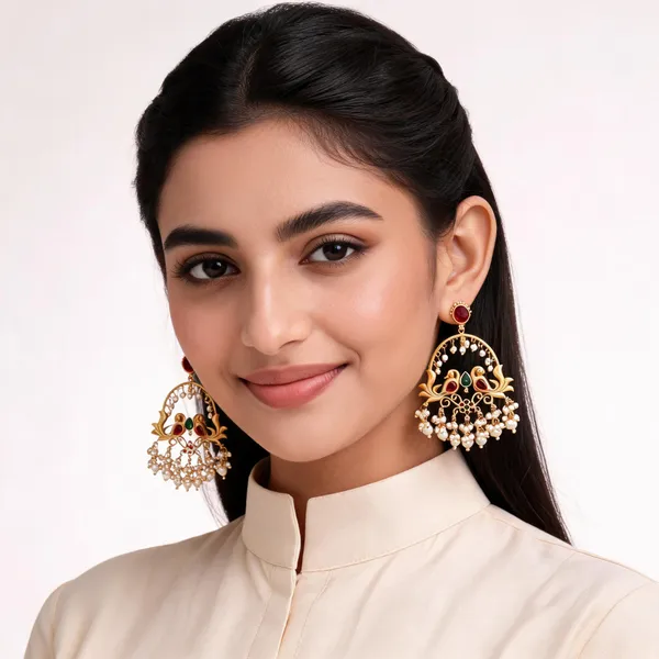 Gold_Tone_Chandelier_Earrings_For_Women