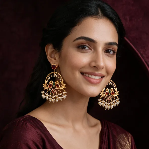 Gold_Tone_Chandelier_Earrings_For_Women