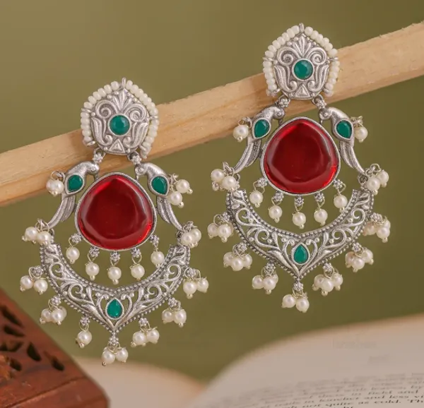 Silver_Tone_Chandbali_Earrings_For_Women