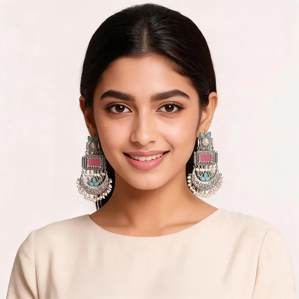 Silver_Tone_Oxidized_Chandbali_Earrings_For_Women