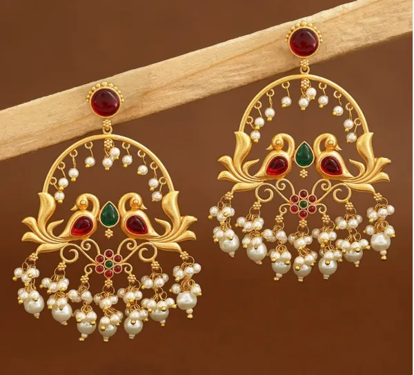 Gold_Tone_Chandelier_Earrings_For_Women