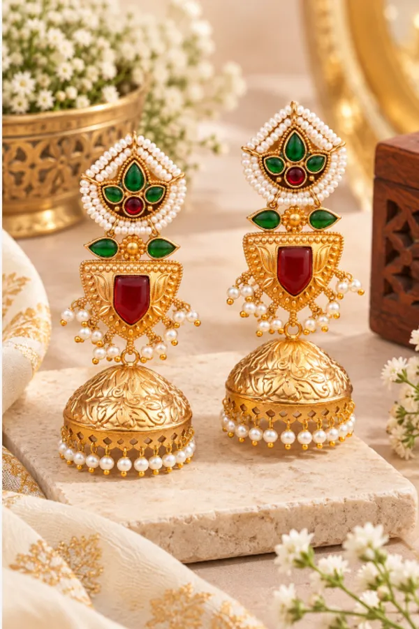 Gold_Jhumki_Earrings