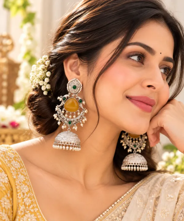 Jhumki_Earrings_–_Silver_Look_Alike