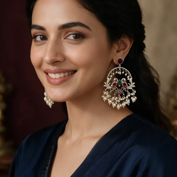 Silver_Tone_Traditional_Chandbali_Earrings_For_Women