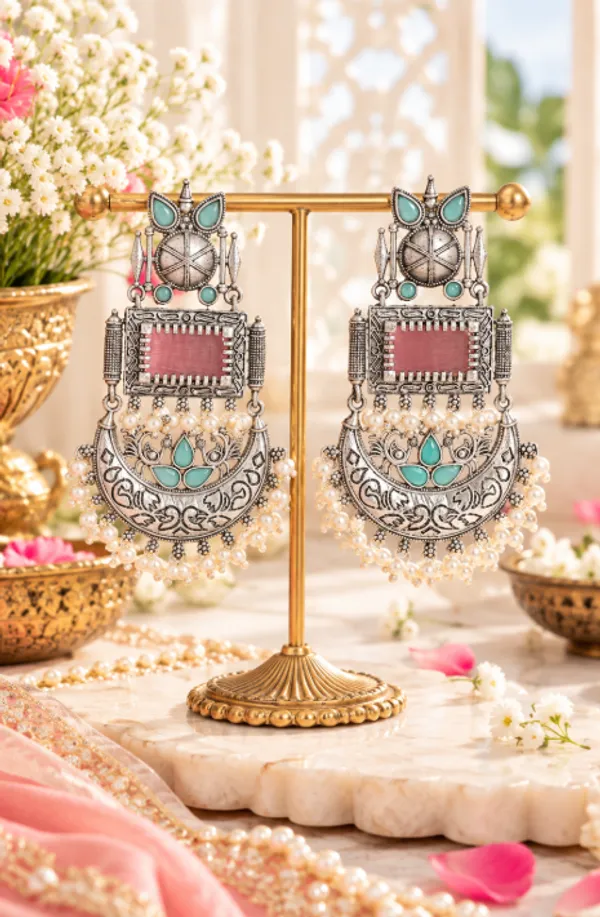 Peacock_Feather_Dangler_Earrings_–_Silver_Look_Alike