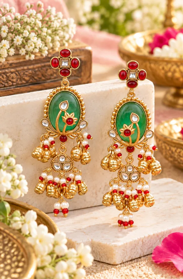Premium_Gold_Dangler_Earrings_–_Floral_&_Ghungroo_Design