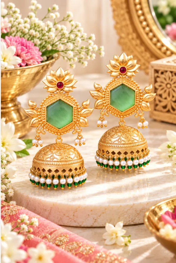 Premium_Gold-Plated_Monalisa_Stone_Jhumki_Earrings